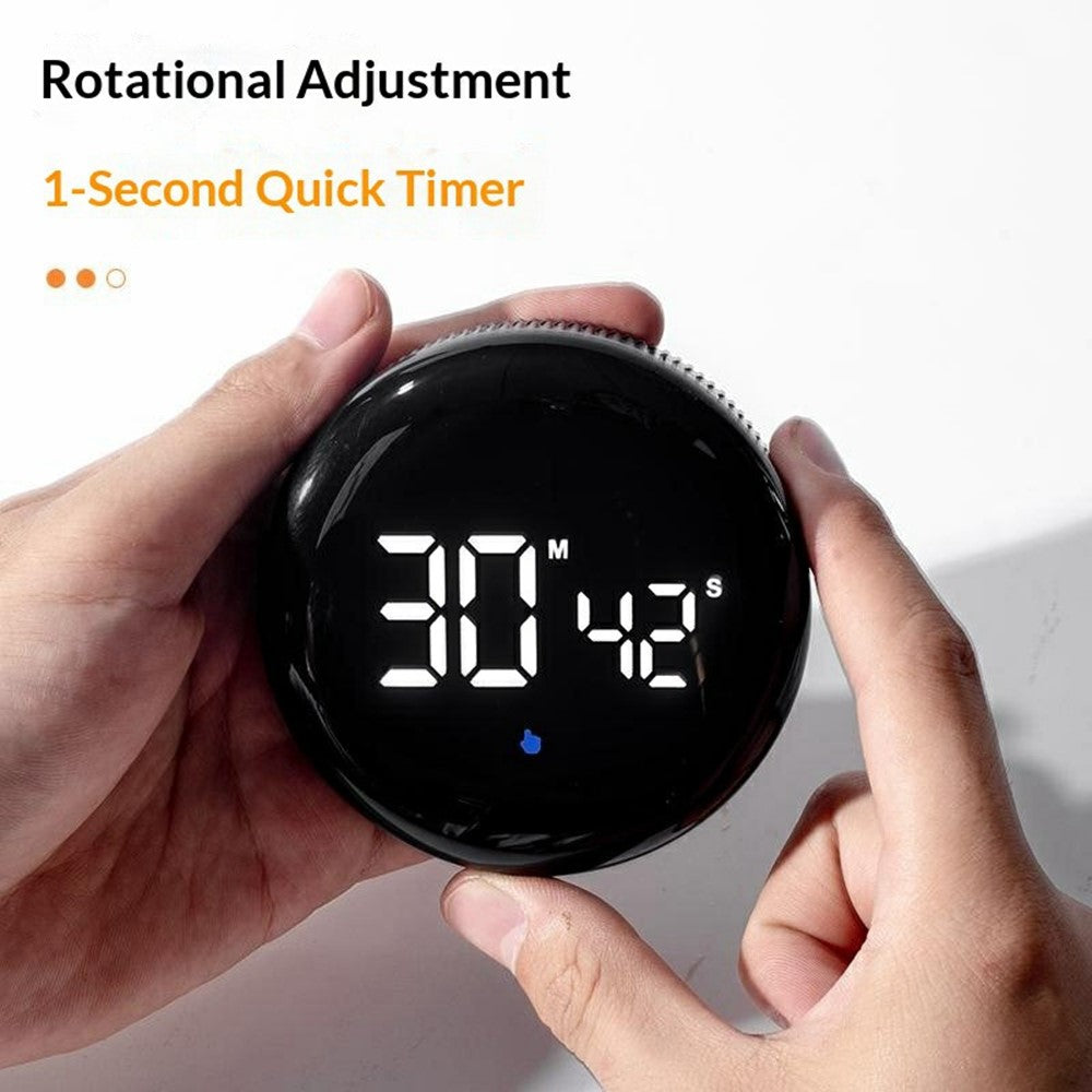GS-302 Kitchen Timer Digital Countdown Clock Magnetic Rotating Electronic Stopwatch for Cooking / Fitness / Study