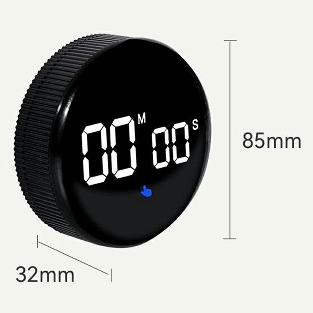 GS-302 Kitchen Timer Digital Countdown Clock Magnetic Rotating Electronic Stopwatch for Cooking / Fitness / Study