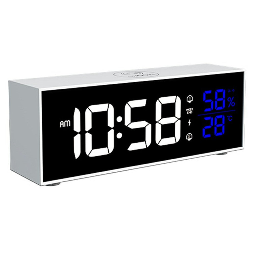 GS-8812 Multi-function Music Alarm Clock Mirror Display LED Digital Indoor Thermometer Hygrometer