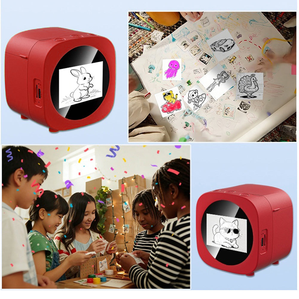 X16 AI Voice Control Smart Kids Drawing Printer 2.4 Inch HD Screen Thermal Pocket Printing Machine