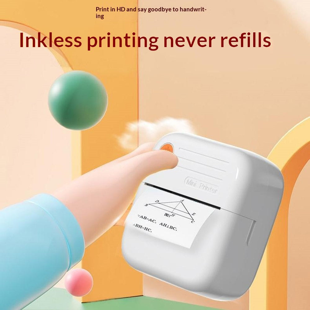 A35 Mini Thermal Printer 200 DPI Bluetooth-compatible Inkless Portable Printer for Label Note Photo (APP: AumiLabel)