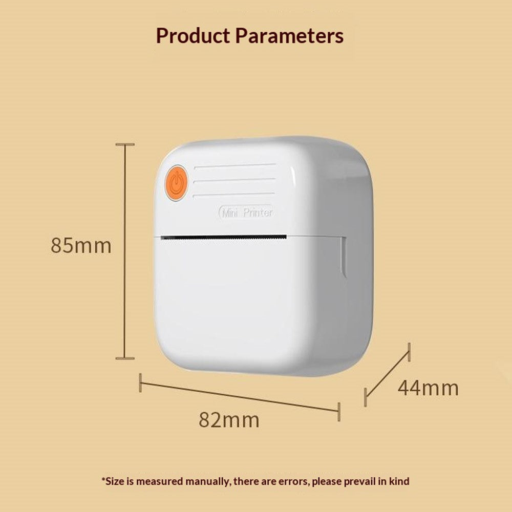 A35 Mini Thermal Printer 200 DPI Bluetooth-compatible Inkless Portable Printer for Label Note Photo (APP: AumiLabel)