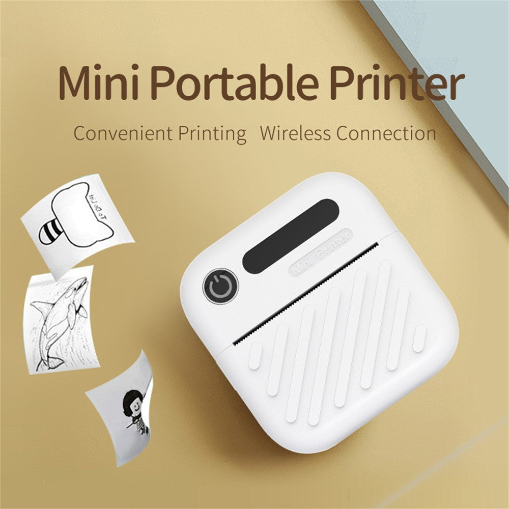 A36 Mini Thermal Printer 200 DPI Portable  Bluetooth-compatible Label Printer for Office Study (APP: AumiLabel)