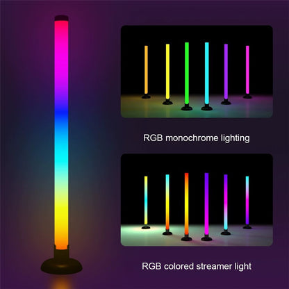 SAL061 2Pcs Gaming Desktop LED Atmosphere Lamp 360 Degree RGB Music Sync Smart APP Control USB Ambient Light