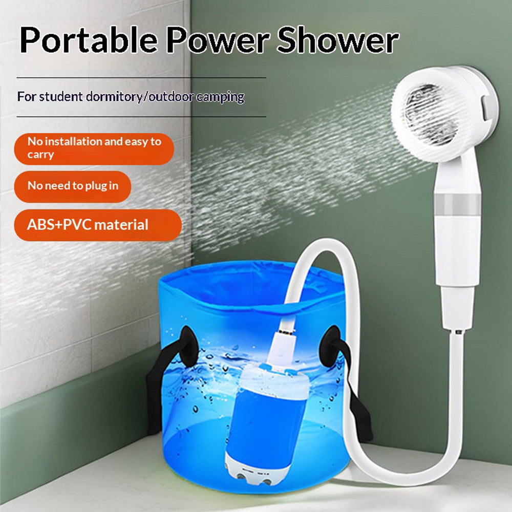Portable Electric Shower Pump for Outdoor Camping IPX7 Waterproof Rechargeable Water Pump