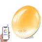 SH-01S WiFi Smart APP Wake-Up Light Alarm Clock Voice Multi-Function Sleep Colorful Night Light Supports Alexa / Google Home