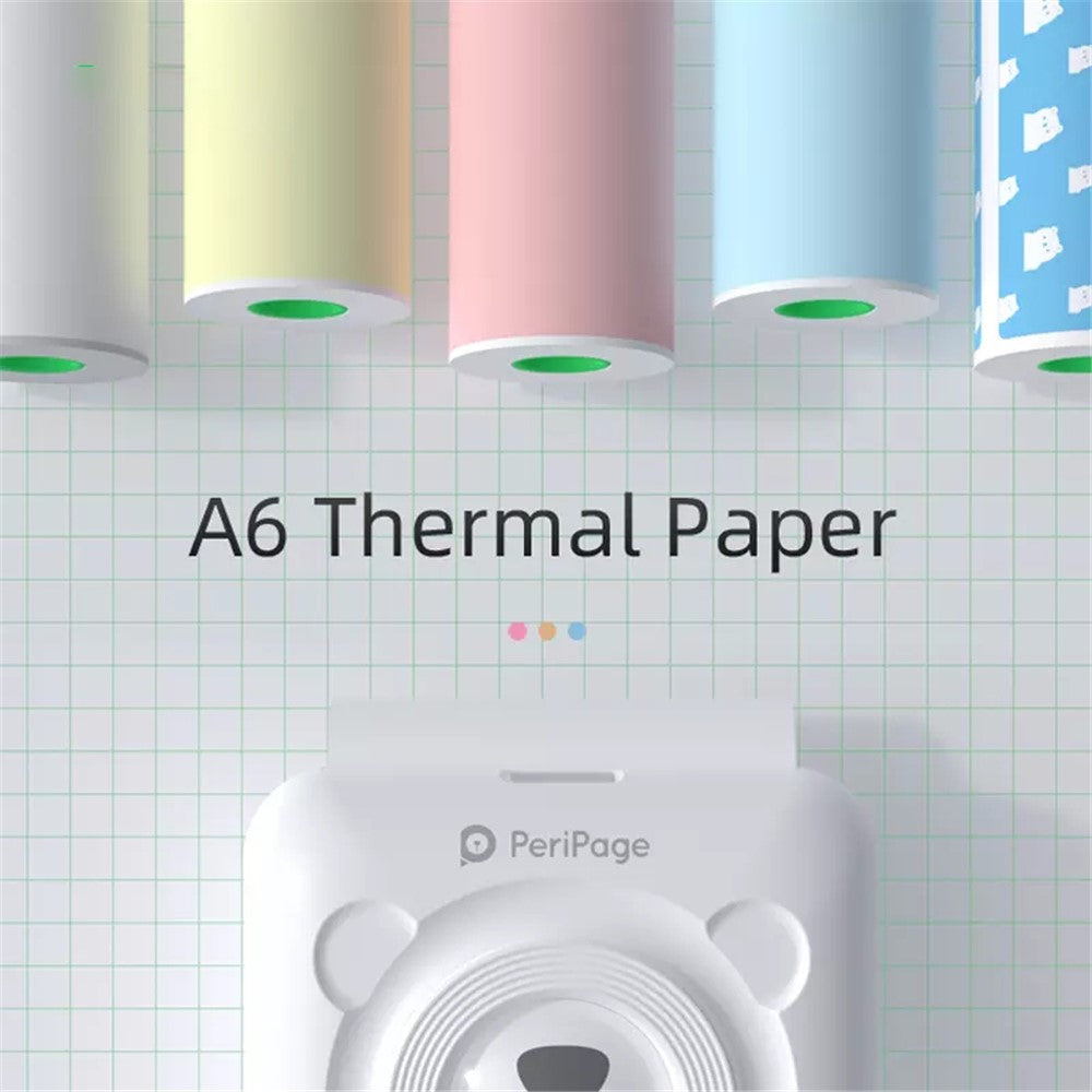 PERIPAGE A6 2nd Thermal Printer for Student Mobile Phone Photo HD 304dpi Bluetooth-compatible Portable Mini Printer for Label Handbook