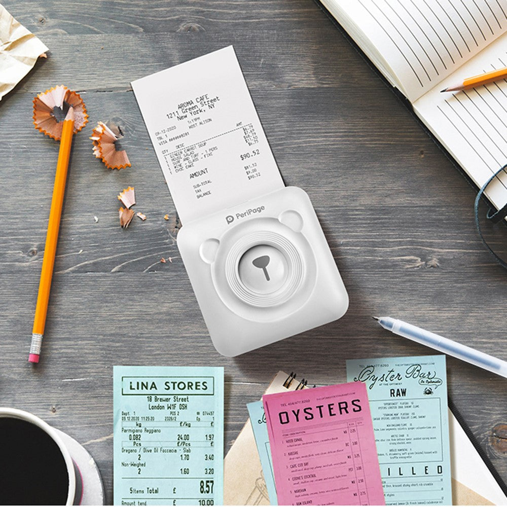PERIPAGE A6 2nd Thermal Printer for Student Mobile Phone Photo HD 304dpi Bluetooth-compatible Portable Mini Printer for Label Handbook