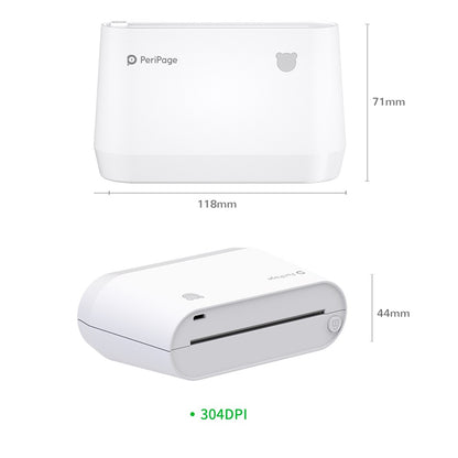 PERIPAGE A9s Mini Portable Printer 304dpi BT Wireless Thermal Printer Label Maker Support 77mm/56mm Paper