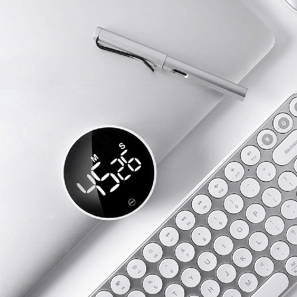 XIAOMIYOUPIN NK5260 Round LED Display Magnetic Countdown Timer Brightness Adjustable Magnetic Rotating Timer