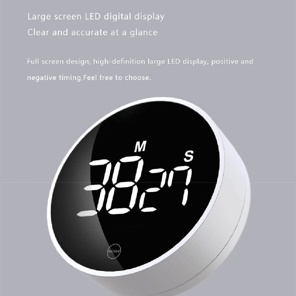 XIAOMIYOUPIN NK5260 Round LED Display Magnetic Countdown Timer Brightness Adjustable Magnetic Rotating Timer