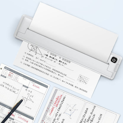 A4 Inkless Printer Portable Thermal Paper Printer Compact Pocket Student Mini Printer