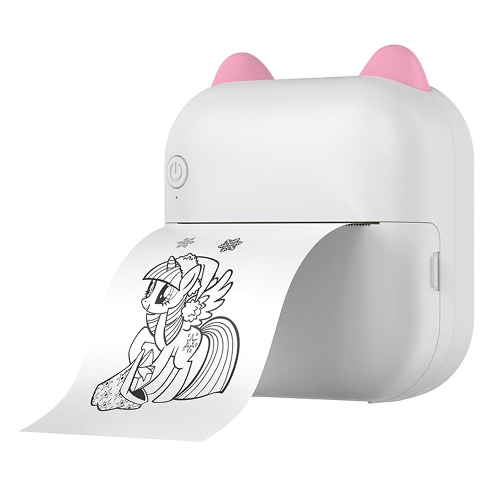 M6 Mini Sticker Printer Bluetooth-compatible Thermal Printer with 5 Rolls Paper + 5 Rolls Sticker + 3 Rolls Color Paper