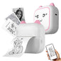 M5 Portable Bluetooth-Compatible Thermal Printer with 1 Roll Printing Paper for Photo Journal Notes Receipt Memo