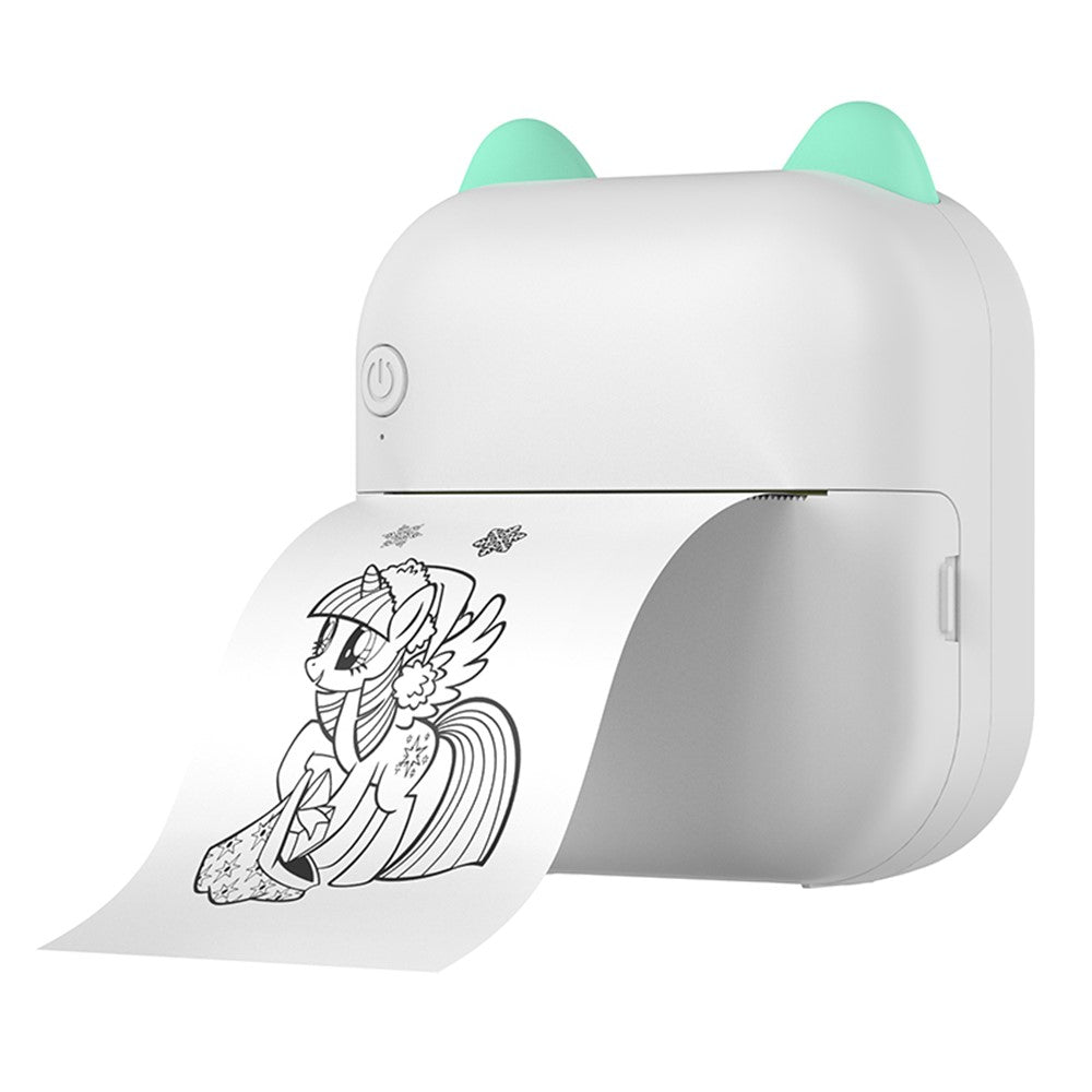 M5 Pocket-Size Sticker Printer Bluetooth-compatible Thermal Printer with 5 Rolls Paper + 5 Rolls Sticker + 3 Rolls Color Paper