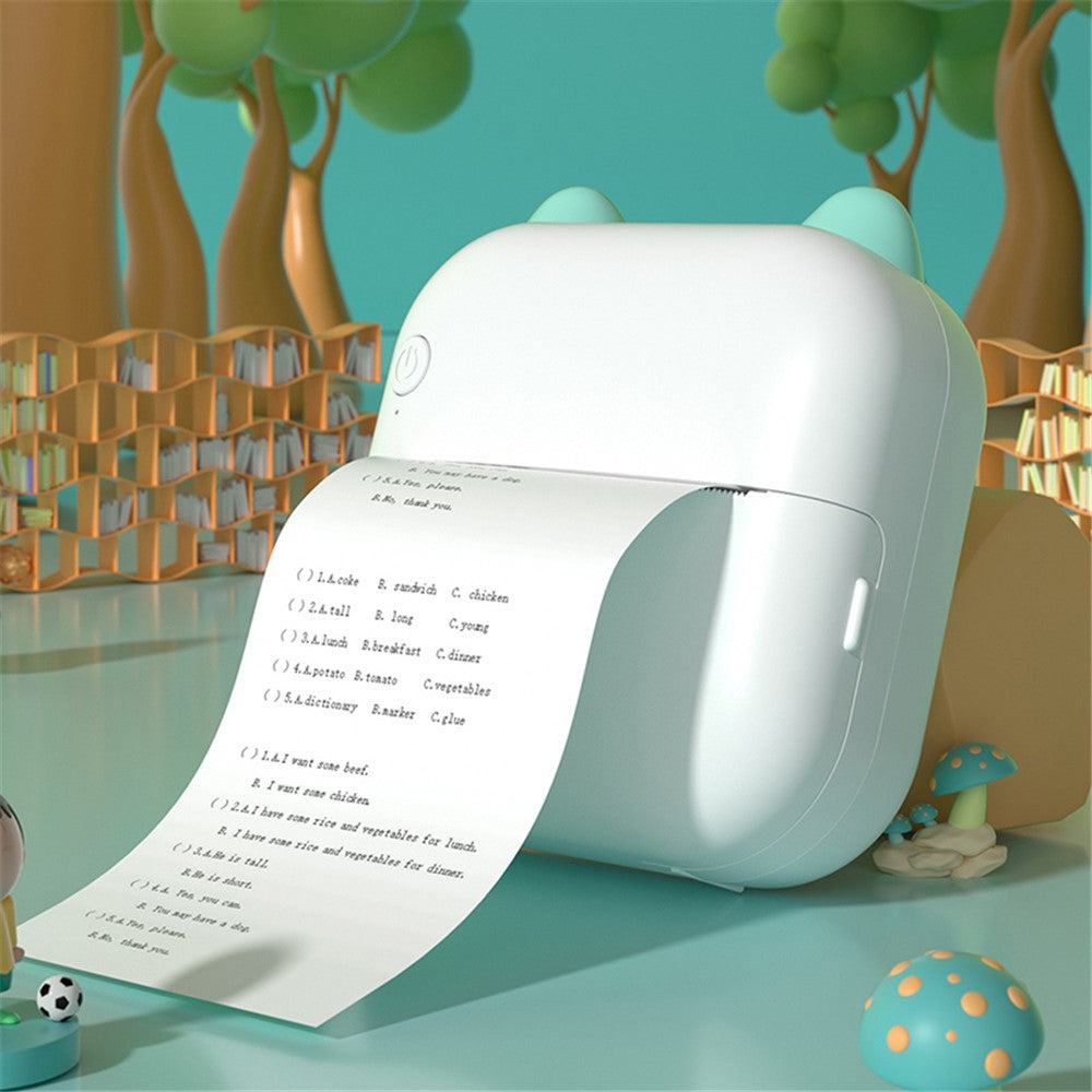 M5 Pocket-Size Sticker Printer Bluetooth-compatible Thermal Printer with 5 Rolls Paper + 5 Rolls Sticker + 3 Rolls Color Paper