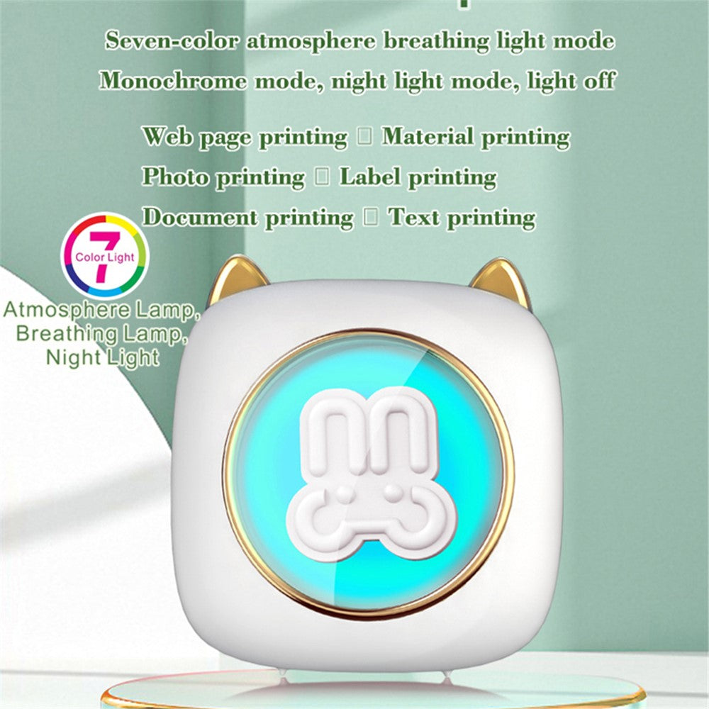 C23 Bluetooth-compatible Connection Thermal Printer Wireless Mini Pocket Printer, Standard Version