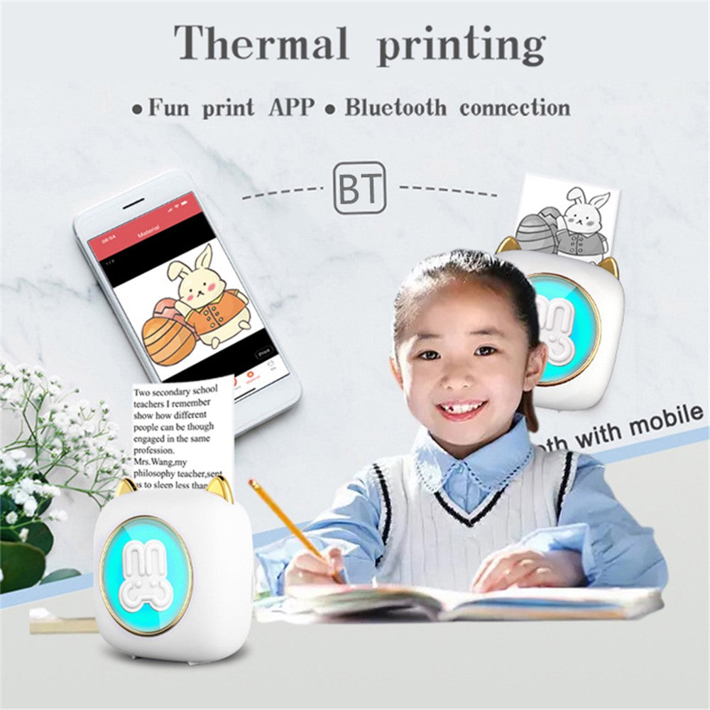C23 Bluetooth-compatible Connection Thermal Printer Wireless Mini Pocket Printer, Standard Version
