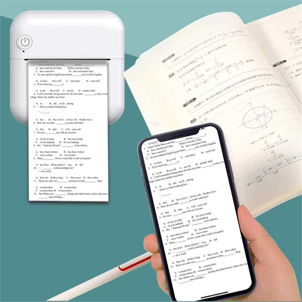M2 Portable Wireless Thermal Photo Printer Pocket Label Maker, Standard Version
