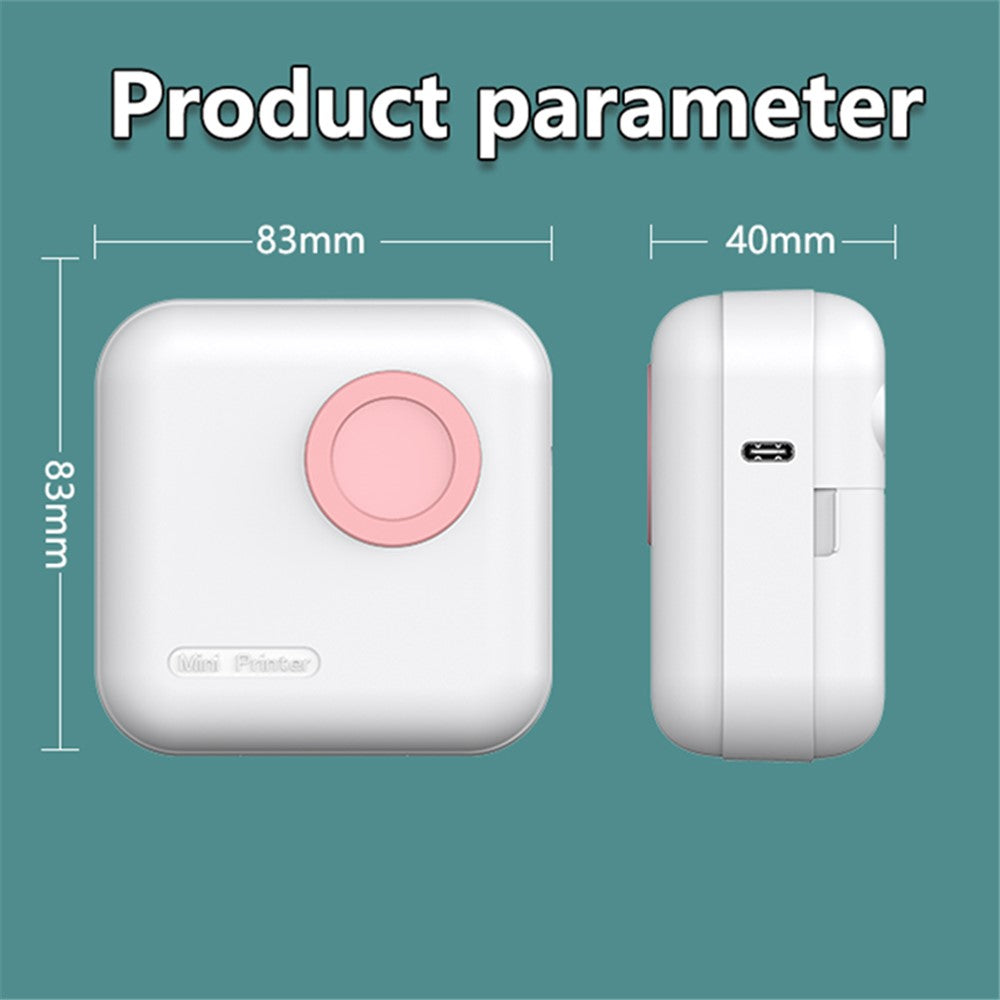M2 Portable Wireless Thermal Photo Printer Pocket Label Maker, Standard Version