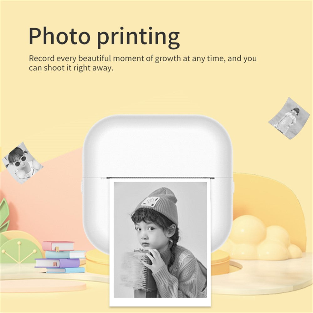 X7 Breathing Light Mini Portable Printer Wireless Thermal Photo Pocket Printer, Standard Version