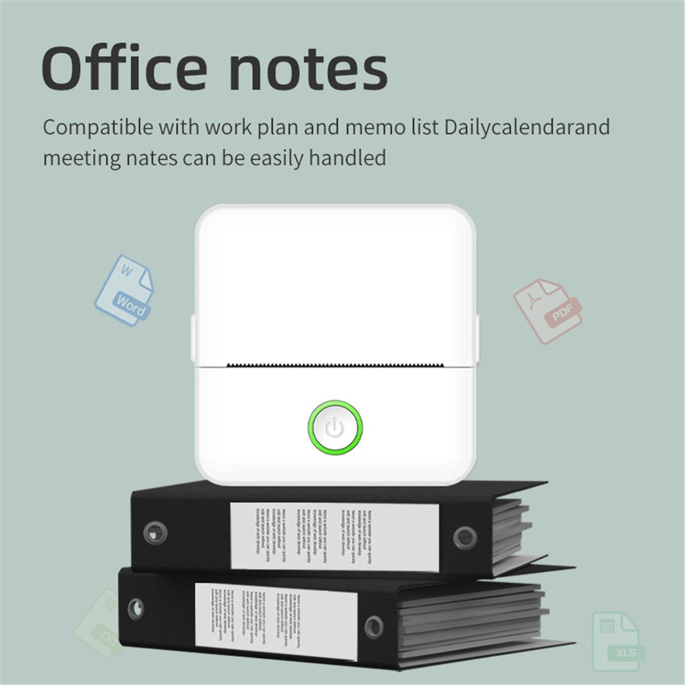 X6 Bluetooth-compatible Thermal Pocket Printer Inkless Note Sticker Maker Printing Machine