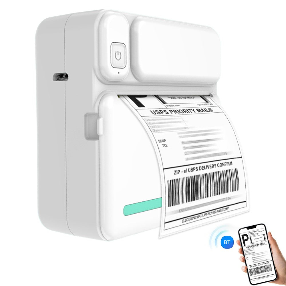 C19 Mini Bluetooth-Compatible Thermal Printer Student Adhesive Sticker Smart Label Printer, Standard Version