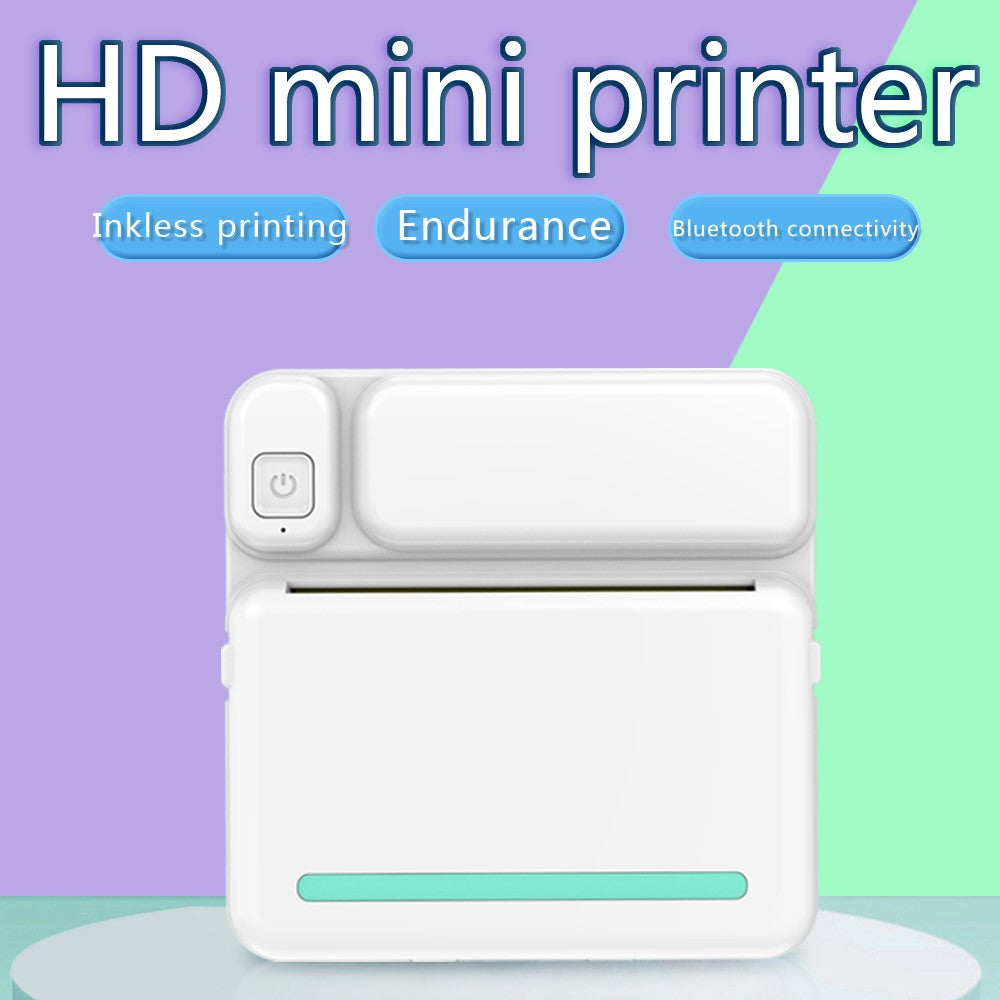 C19 Mini Bluetooth-Compatible Thermal Printer Student Adhesive Sticker Smart Label Printer, Standard Version