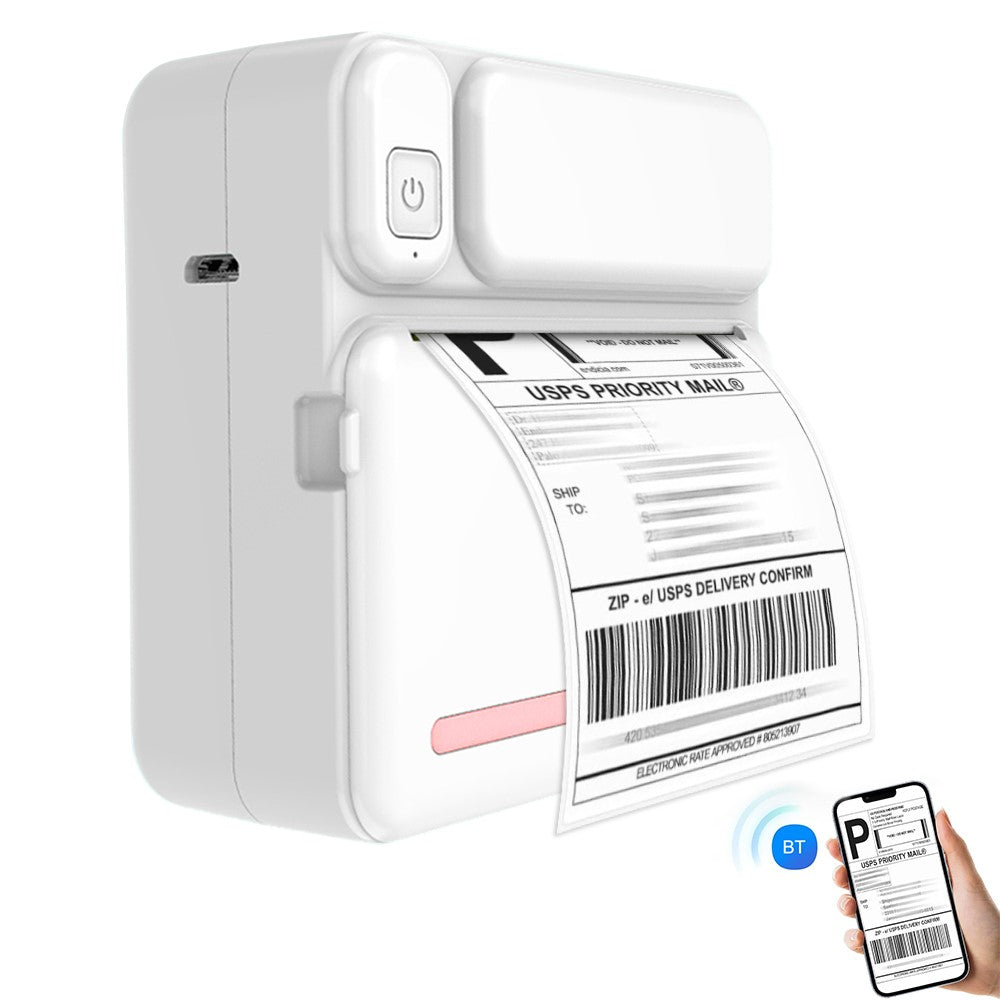 C19 Mini Bluetooth-Compatible Thermal Printer Student Adhesive Sticker Smart Label Printer, Standard Version