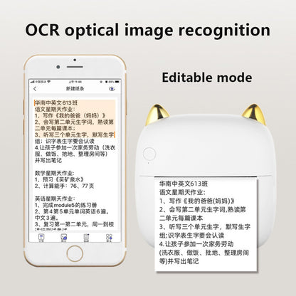 C23 Bluetooth-compatible Thermal Printer Wireless Mini Printer with Thermal Paper and Crayon