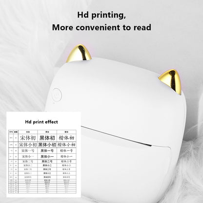 C23 Bluetooth-compatible Thermal Printer Wireless Mini Printer with Thermal Paper and Crayon