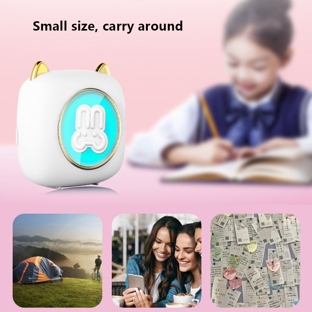 C23 Bluetooth-compatible Thermal Printer Wireless Mini Printer with Thermal Paper and Crayon