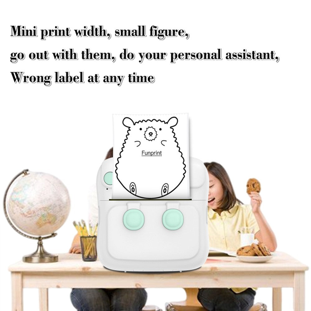 C22 Pocket Printer Bluetooth-compatible Inkless Mini Sticker Printer Colorful Atmosphere Light