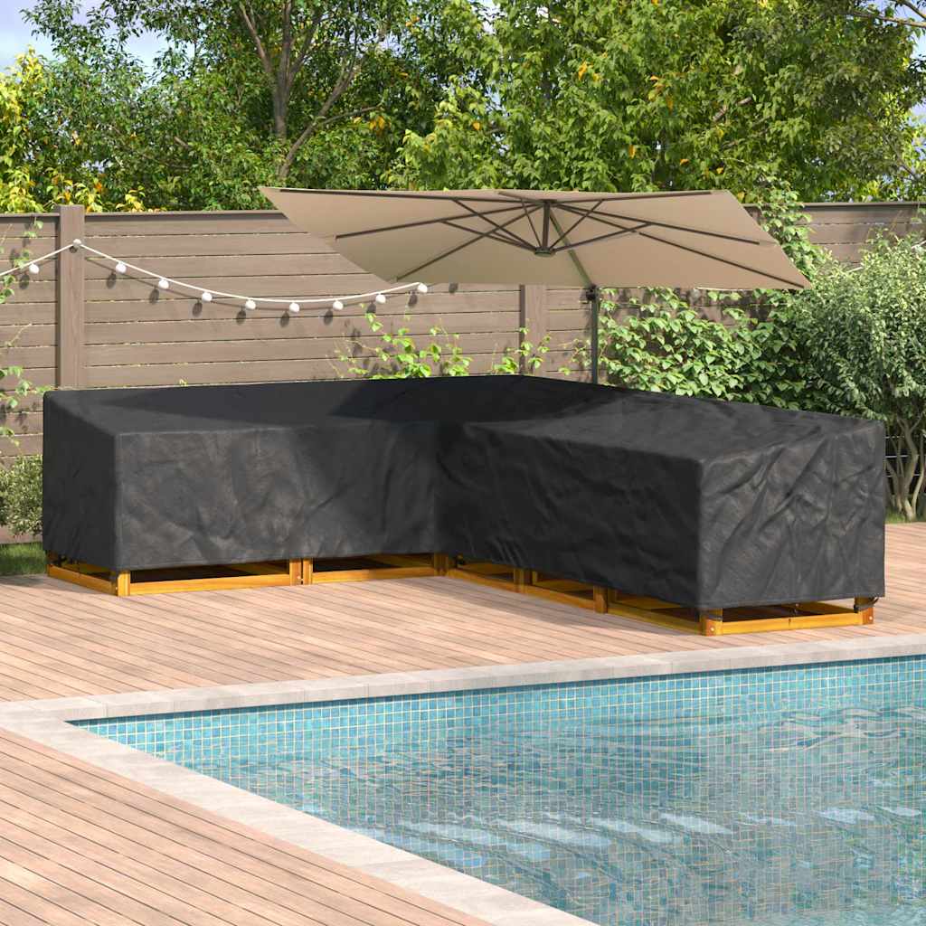 Wasserdichte L-Form Gartenmöbel-Abdeckung 220 cm - Robust & Stilvoll aus 210D Oxford-Gewebe