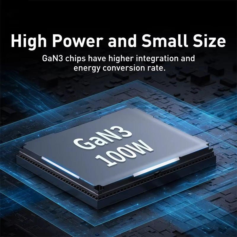65W/100W Gan Charger Desktop Laptop Fast Charger 4 in 1 Adapter for Iphone 15 14 13 Pro Max Phone Charger Xiaomi Samsung