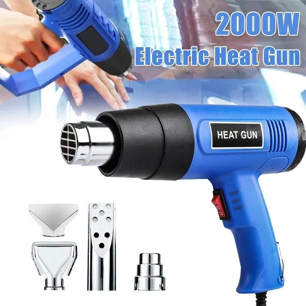 Heißluftpistole 2000W – 2 Temperaturstufen für Handwerk & DIY