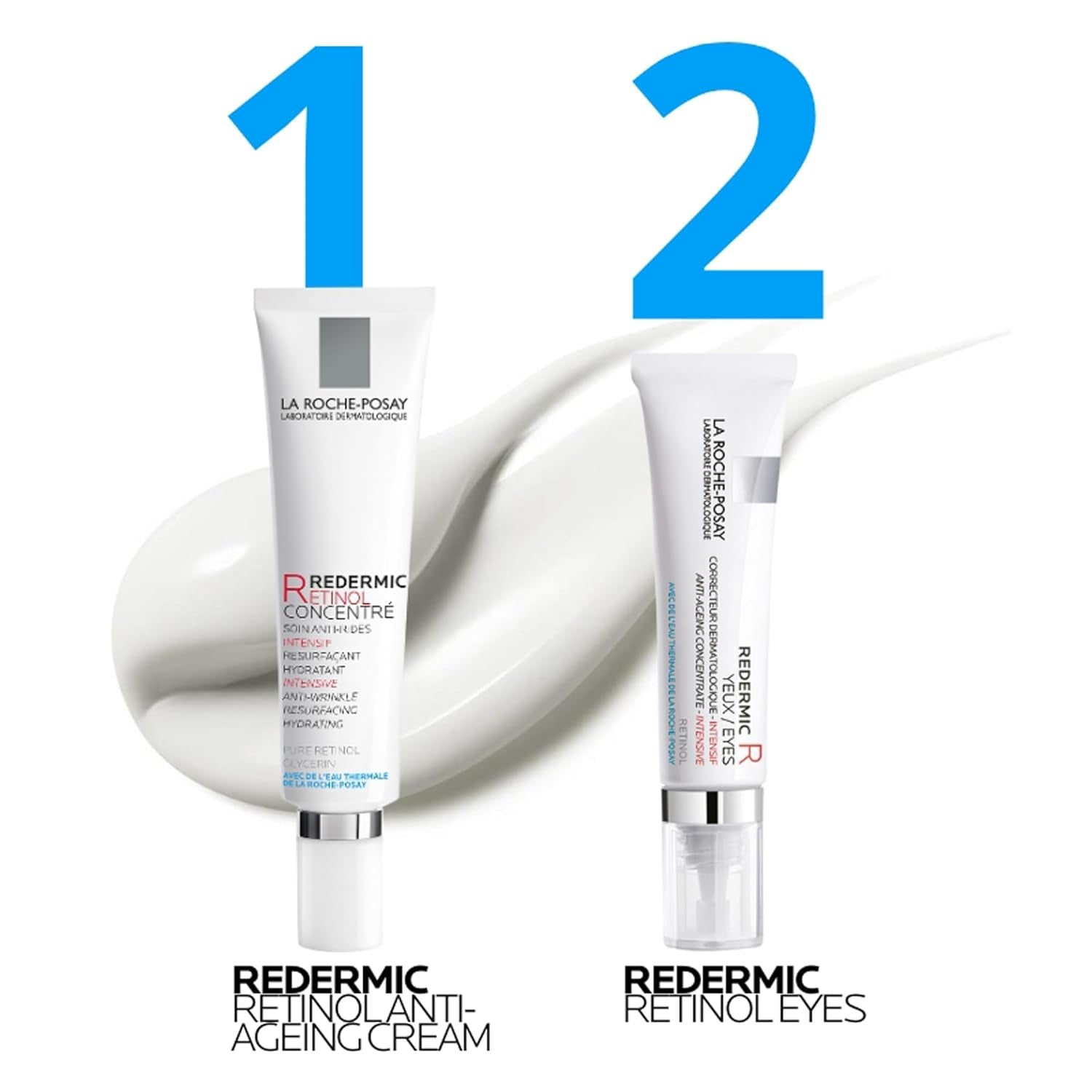 La Roche Posay Hydratisierende Anti-Aging Gesichtscreme, Mit Retinol, Für Reife, Empfindliche Haut, Mildert Altersflecken Und Fältchen, Mit Thermalwasser, Redermic Retinol, 30 Ml