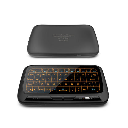 H18+ Mini Wireless Keyboard 2.4GHz 56 Keys Keyboard Full Touchpad with Backlight for Smart TV PS3 TV Box PC