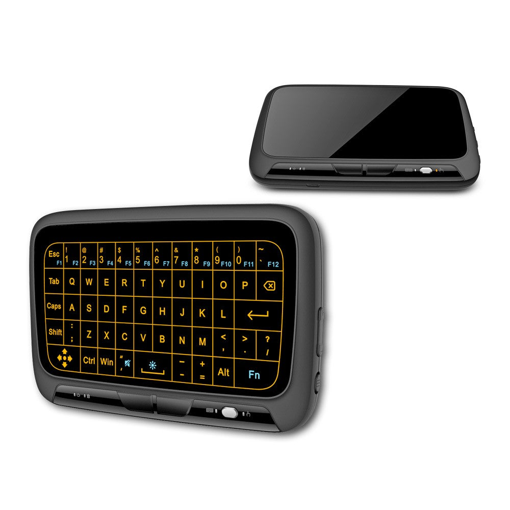 H18+ Mini Wireless Keyboard 2.4GHz 56 Keys Keyboard Full Touchpad with Backlight for Smart TV PS3 TV Box PC