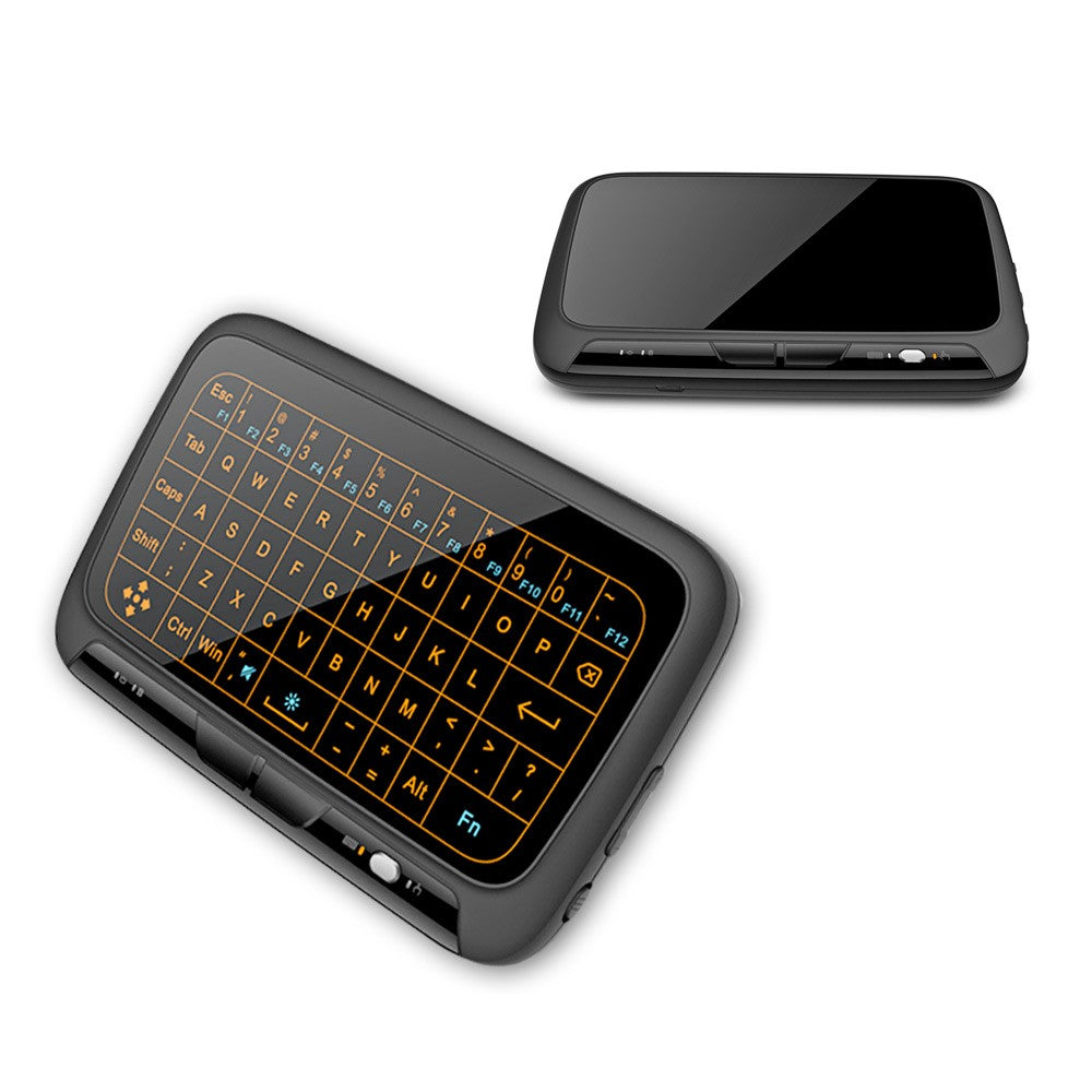 H18+ Mini Wireless Keyboard 2.4GHz 56 Keys Keyboard Full Touchpad with Backlight for Smart TV PS3 TV Box PC
