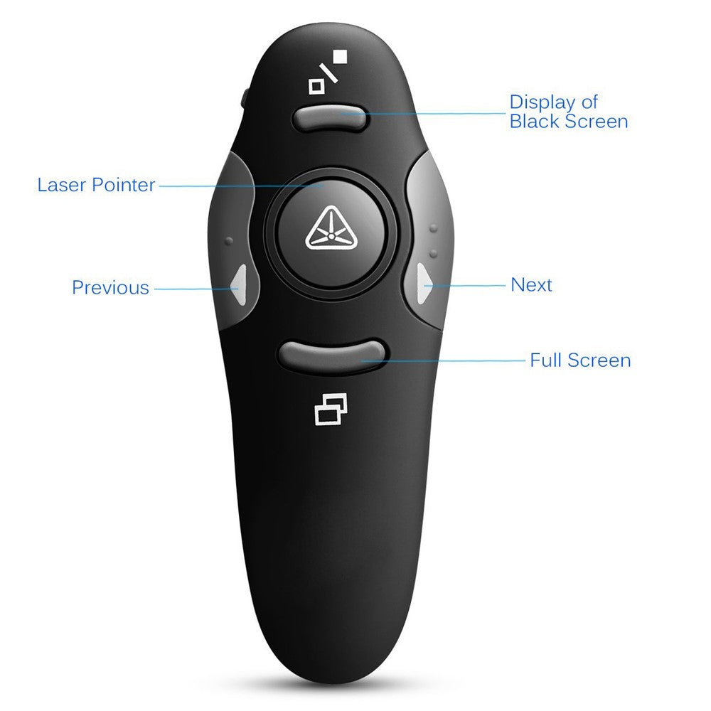 2.4GHz Laser Red Pointers Pen USB Receiver RF Remote Control Wireless Presenter PowerPoint Clicker Control Pointer