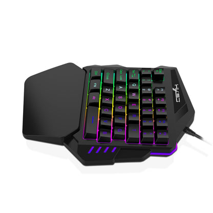 V100 Mini FN + ESC Button LED Backlight Single-handed 35 Key Mechanical Keyboard Game