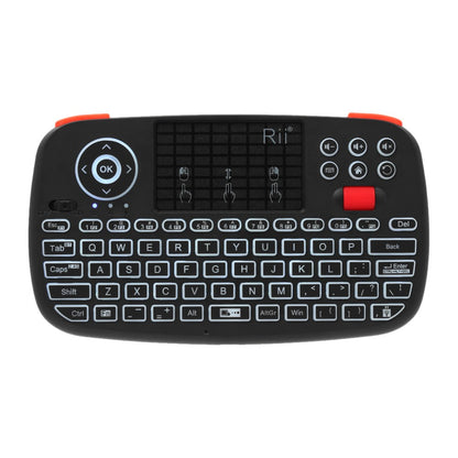 RII I4 Mini Bluetooth-compatible 2.4GHz for Windows Android (English Version) Dual-mode Hand-held Fingerboard Backlit Mouse Touchpad