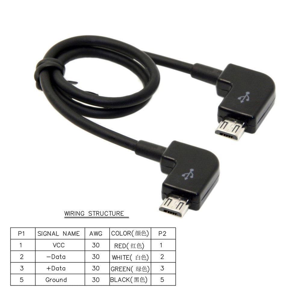CY U2-033 Remote Controller Micro to Micro USB Data Cable for DJI Mavic Pro Platinum