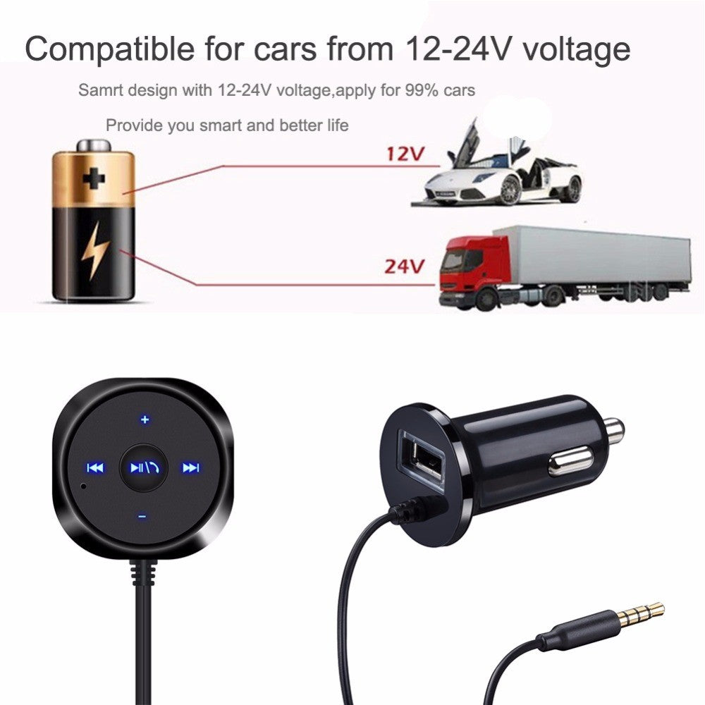 BC20 Bluetooth-Auto-Kit: Freisprecheinrichtung & MP3-Musikempfänger mit 3,5mm Klinke