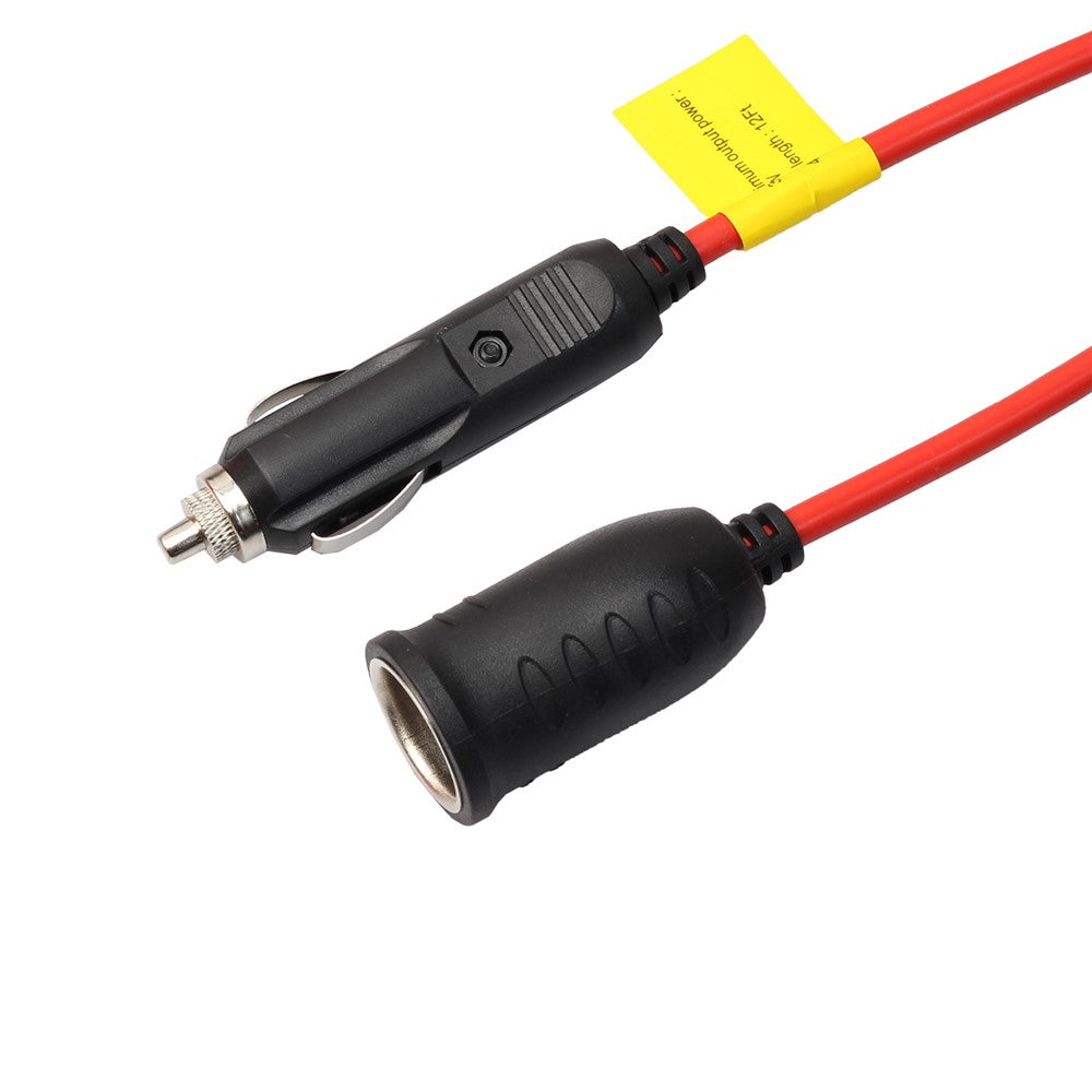 3,6m Schwerlast-Verlängerungskabel 12V/24V Zigarettenanzünderstecker mit Buchse, 10A Sicherung