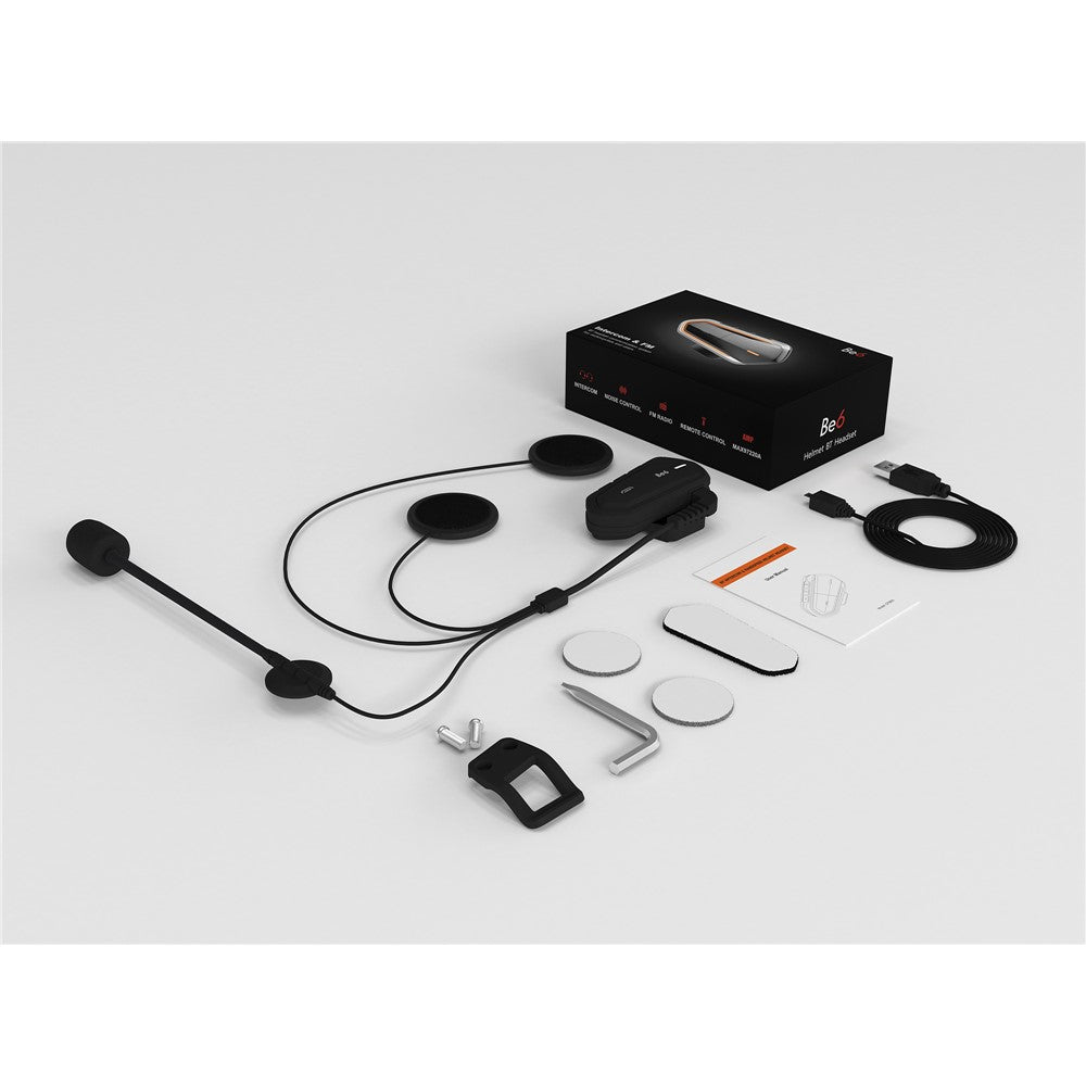 Motorradhelm Bluetooth-Headset mit FM Radio - Intercom bis 1000m