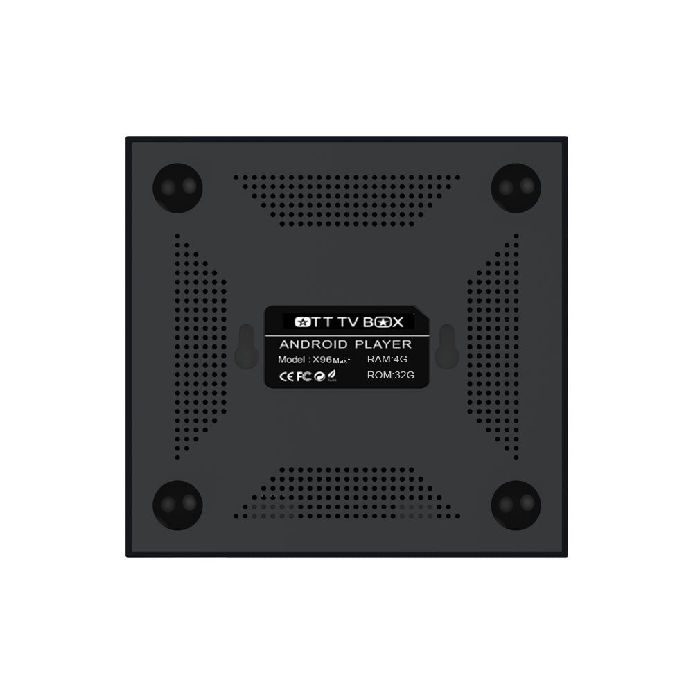 X96 MAX+ Amlogic S905X3 Quad Core Android 9.0 TV Box Bluetooth-compatible WiFi Media Player 4+32GB