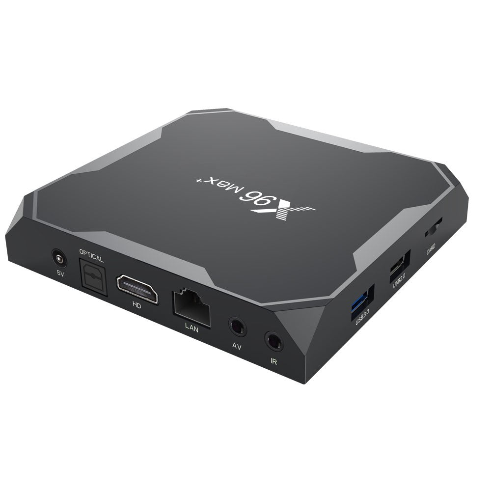 X96 MAX+ Amlogic S905X3 Quad Core Android 9.0 Bluetooth-compatible TV Box WiFi Media Player 4+64GB