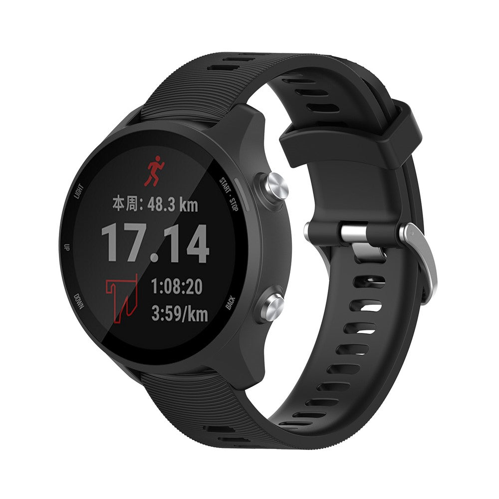 20mm Silikon-Uhrenarmband für Garmin Forerunner 245 Smartwatch – Ersatzband